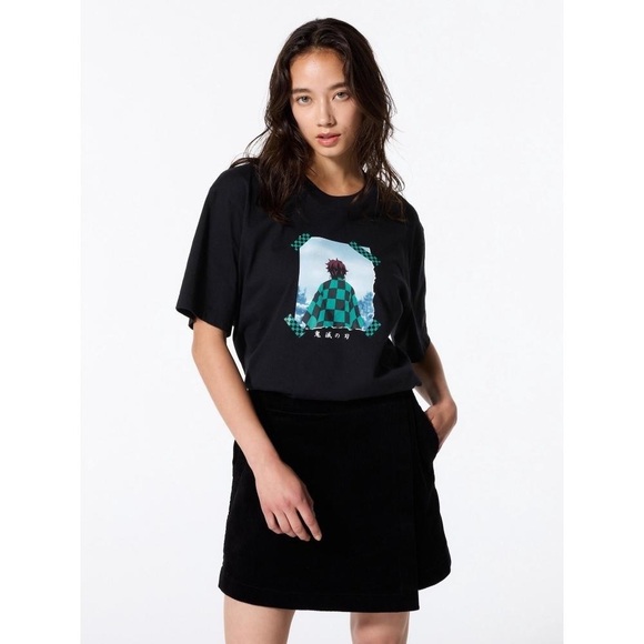 Demon Slayer Black Tanjiro Graphic Tee Small - Picture 2 of 4